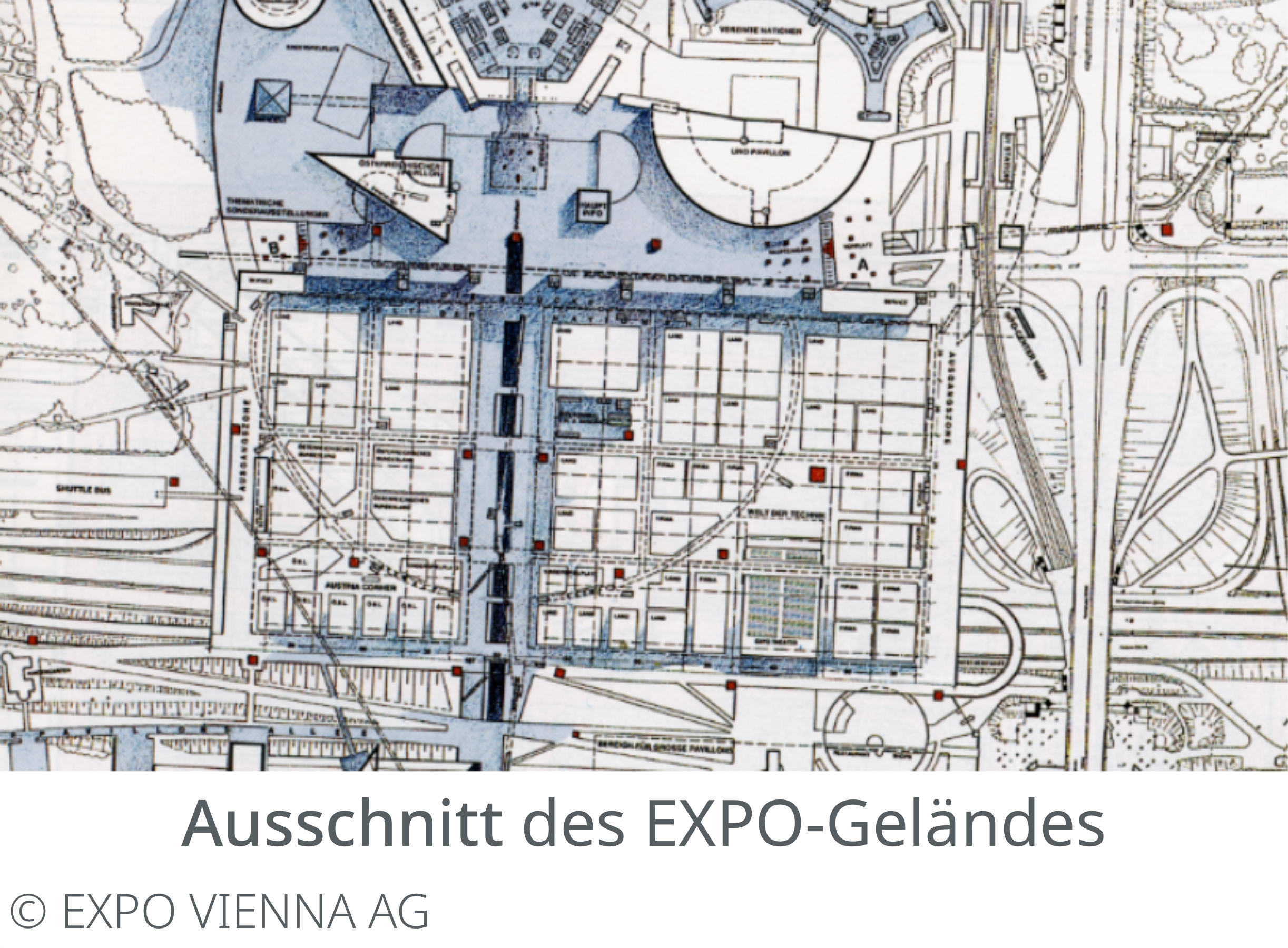 Ein Ausschnitt des Geländes der EXPO 95